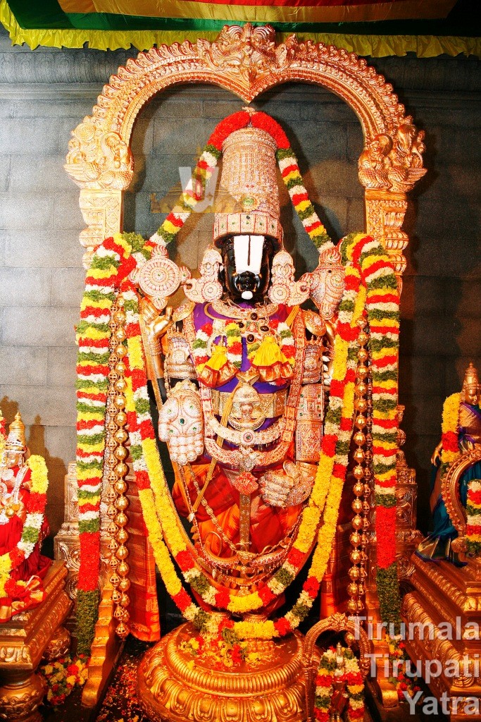 Sri Venkateswara Swamy Varu with Flower decoration