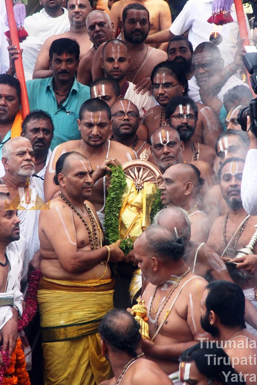 Sudharshana Chakram - Holy dip of Chakra - Chakra Snanam - Chakra Theertham