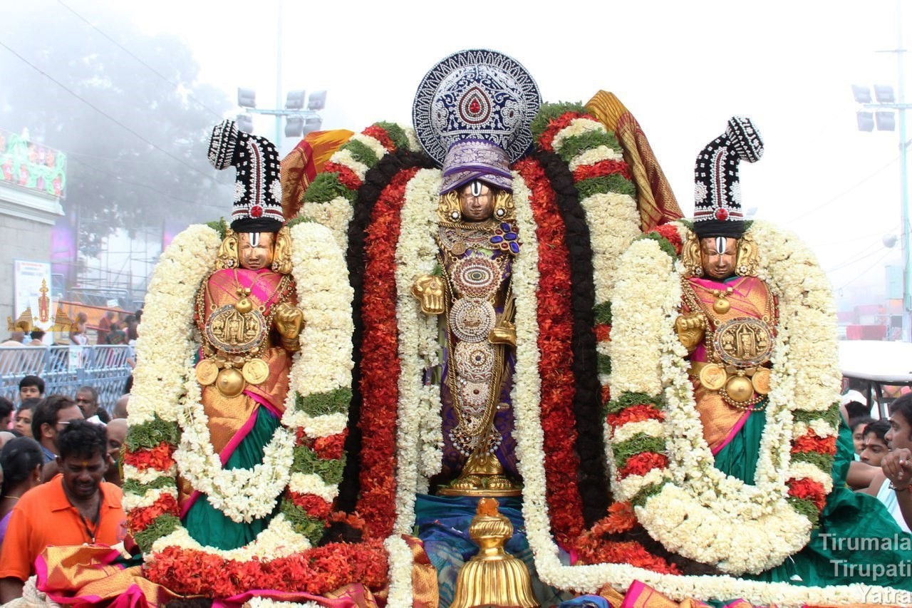 Swamy with his consorts
