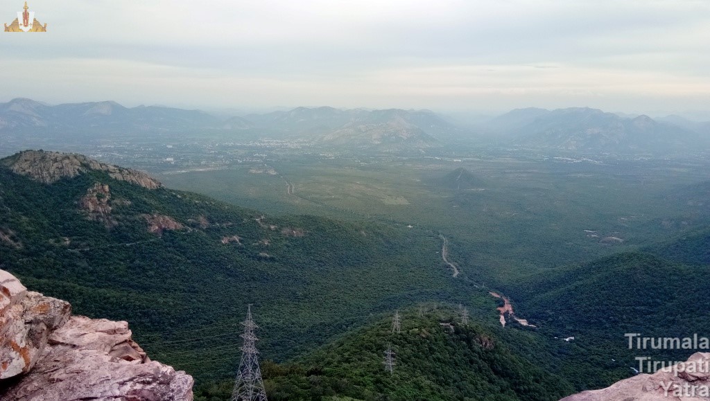 Aerial view of Sri vari mettu pathway