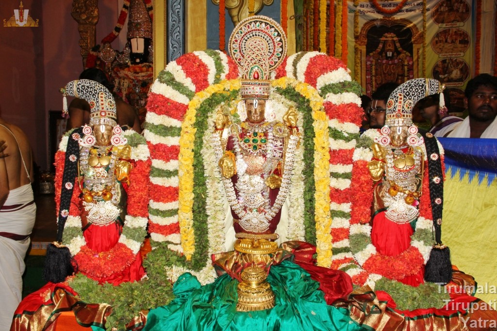 Kalyanotsavam Swamy with Sri Devi and Bhu Devi