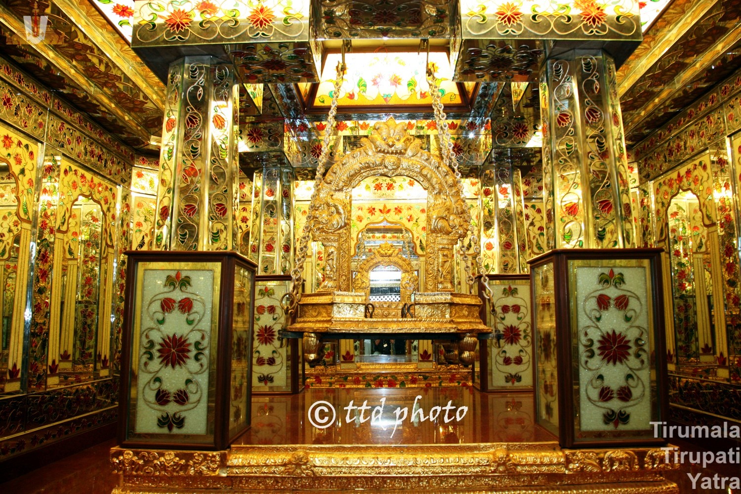 Ayana Mahal or Aina Mahal or addala mandapam - Mirror hall Inside Tirumala temple