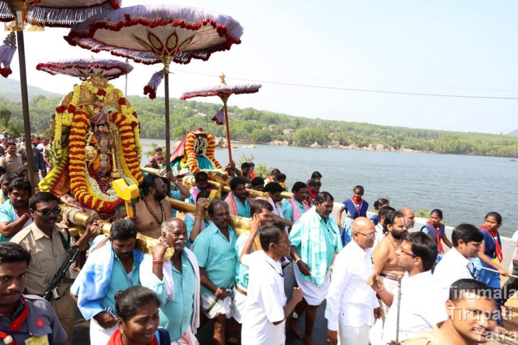 Paruveta Utsavam in Tirumala on Kanuma Day