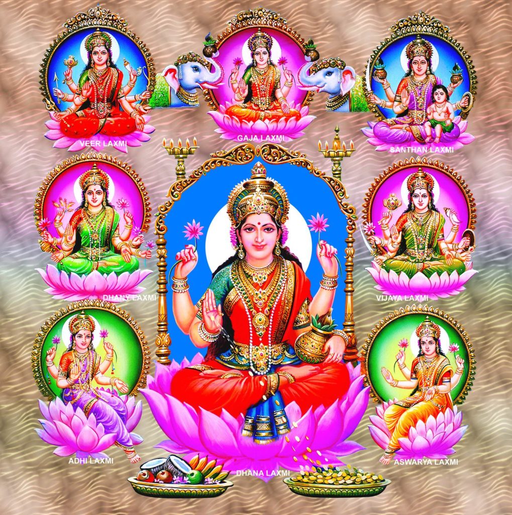 Ashta Lakshmi - Eight Kinds of Wealth