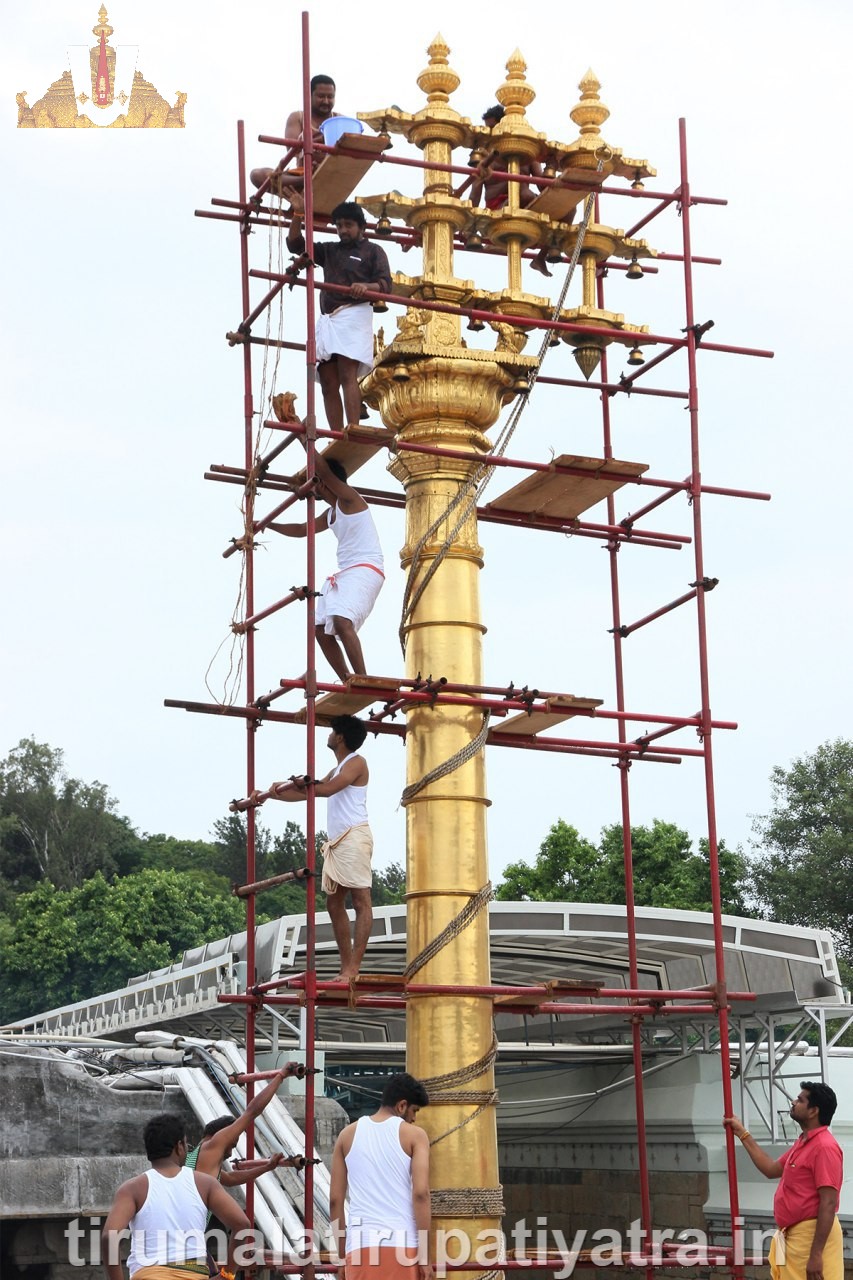 Cleaning of Temple during astabandana balalaya mahasamprokshanam