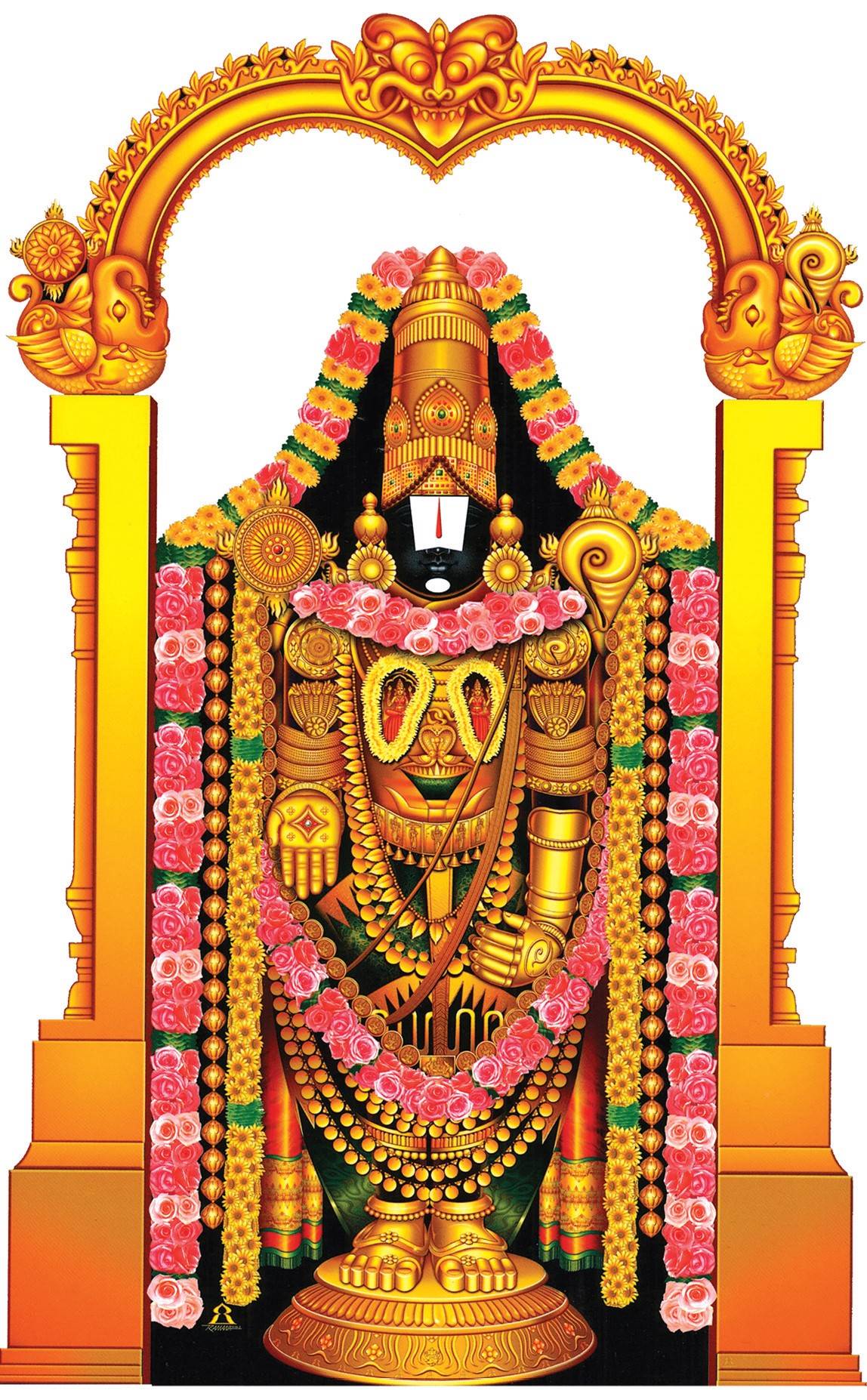 Vakshasthala Lakshmi on Srinivasa
