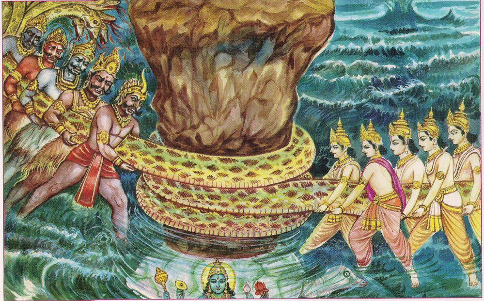 Samudra-Manthan-The-Churning-of-the-Ocean-of-Milk