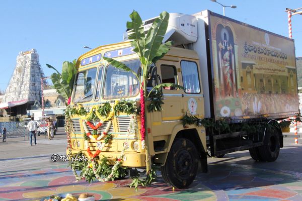 Donation of Vehicle to Tirupati Balaji