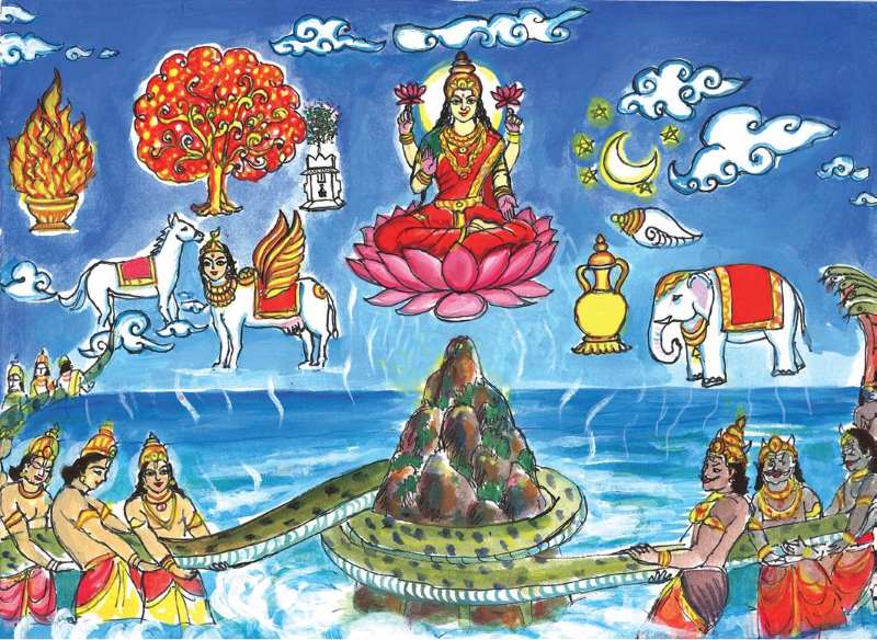 Ksheera Sagara Madhanam (Churning of the Milky Ocean)