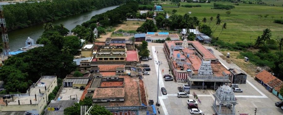 Sri Prasanna Venkatachalapathy Temple, Gunaseelam - Aerial View