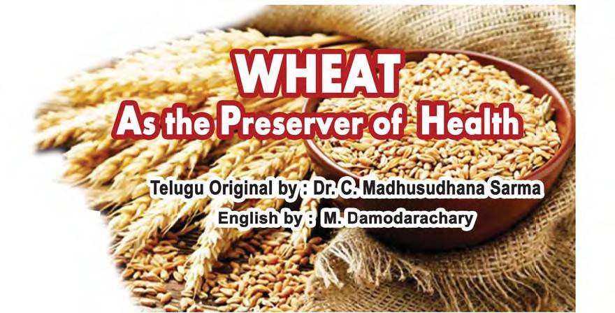 Wheat - As the preserver of Health