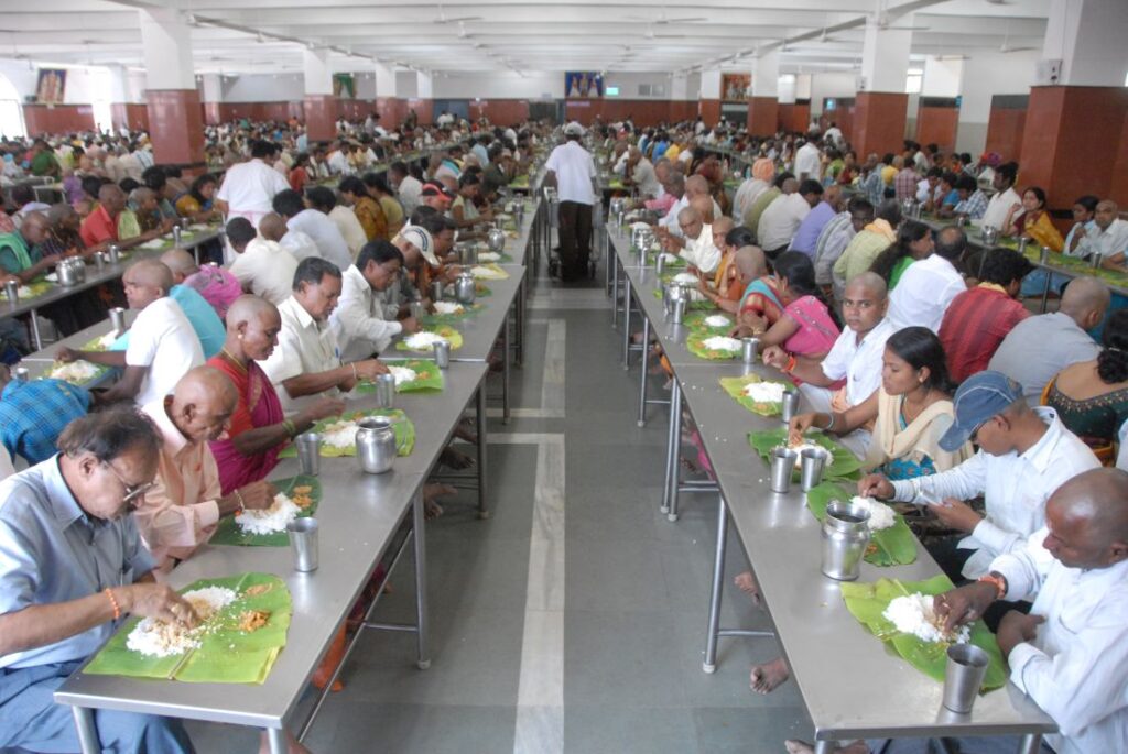 Inside Matrusri Tarigonda Vengamamba Annaprasada Complex