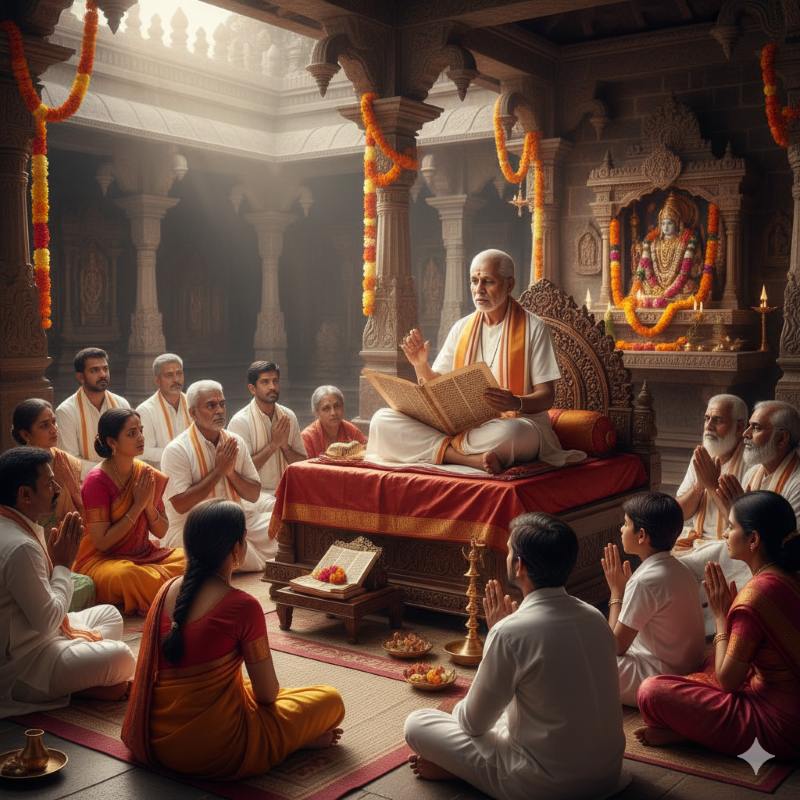 Proshthapadi Bhagavata: History, Significance, and Modern Study 2 Proshthapadi Bhagavata