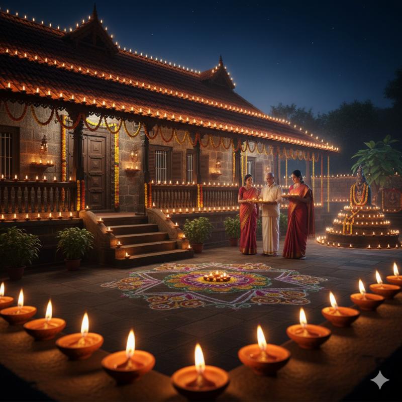 Kartika Deepotsavam - AI Generated